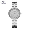 CADISEN 2017 latest girl hand quartz wrist watch japanese movt dial fashion ladies stainless steel watch